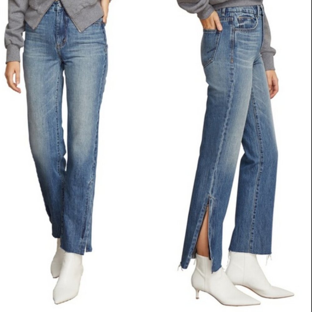 Habitual Lucia High Rise Side Slit Raw Hem Jeans Size 26